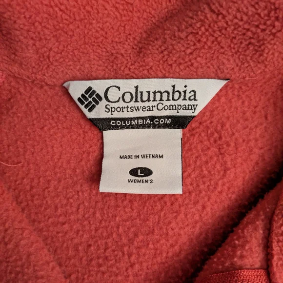 Columbia Women's Pink/Coral Fleece Jacket - Picture 3 of 6